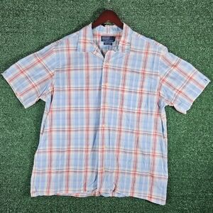 Vintage Polo Ralph Lauren "Andy Camp" Plaid Button Down / Mens Size Large